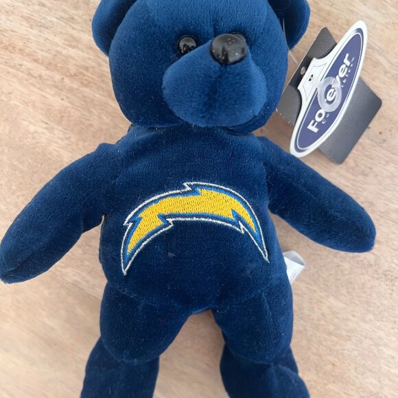 NWT- NFL - Chargers Bear - Plush - Retro - Collectors - Kids Toy - Picture 3 of 8